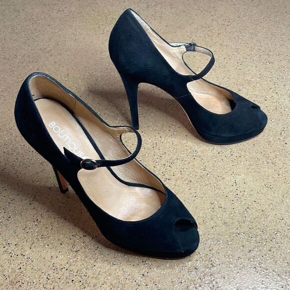 Boutique 9 Suede Stiletto Mary Janes 7 - Picture 1 of 11